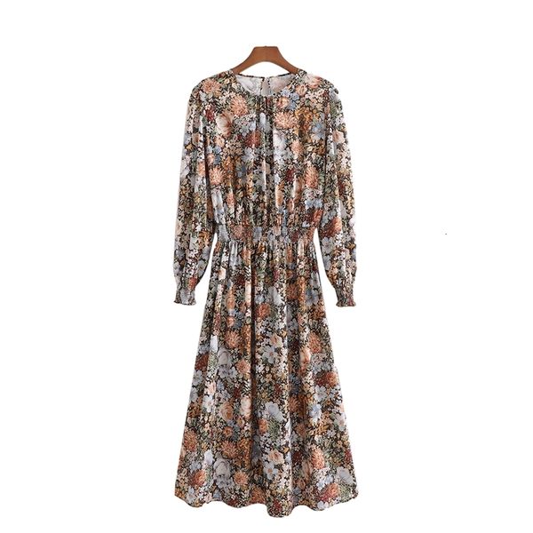 women's t-shirt vintage women floral print dress 2021 fashion ladies o-neck full sleeve vestidos streetwear female chic elastic wa, White
women's t-shirt vintage women floral print dress 2021 fashion ladies o-neck full sleeve vestidos streetwear female chic elastic wa, White