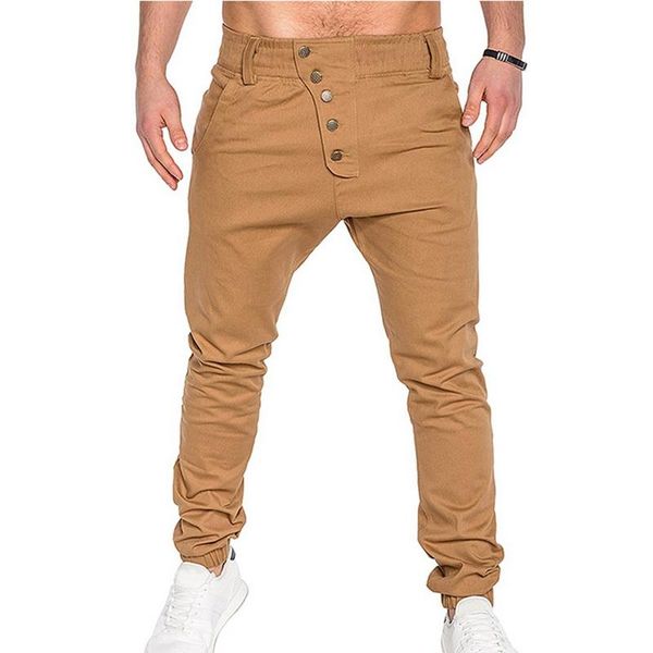 men's pants men joggers trousers nice fashion for streetwear slim solid color trouser stitching casual harem, Black
men's pants men joggers trousers nice fashion for streetwear slim solid color trouser stitching casual harem, Black