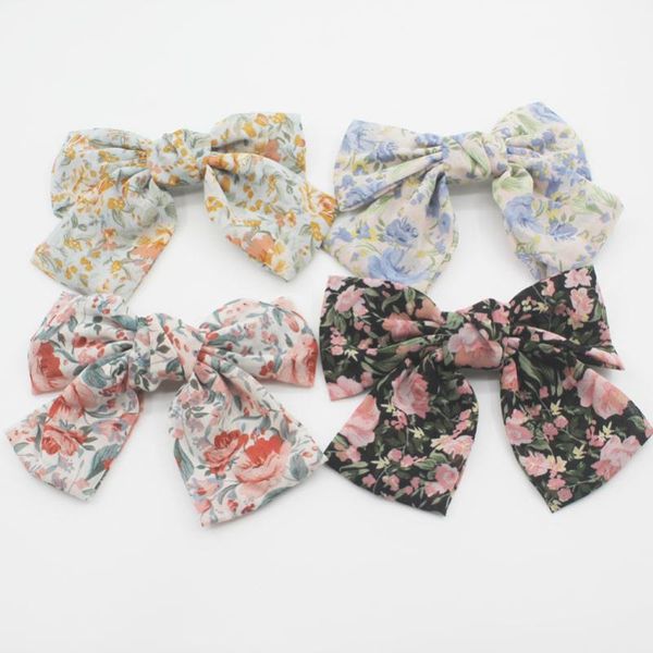 4pcs oversized vintage print chiffon bow hair barrettes for women accessories cute bowknot hairgrips girl clip bows, Slivery;white
4pcs oversized vintage print chiffon bow hair barrettes for women accessories cute bowknot hairgrips girl clip bows, Slivery;white