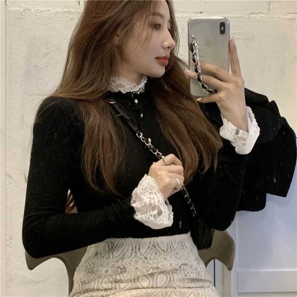women's sweaters knitted cardigan short coat lace western slim long-sleeved sweater spring an8w, White;black
women's sweaters knitted cardigan short coat lace western slim long-sleeved sweater spring an8w, White;black