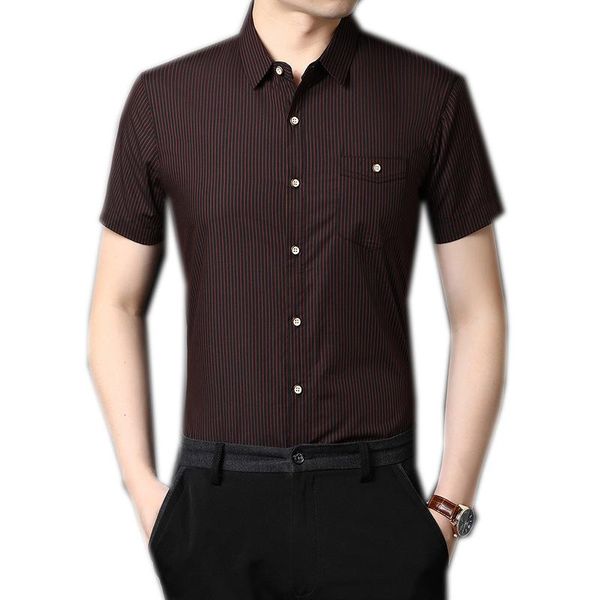 men's casual shirts brand shirt for men gentlemen business retro vintage short sleeve summer male clothing stripes a06260916, White;black
men's casual shirts brand shirt for men gentlemen business retro vintage short sleeve summer male clothing stripes a06260916, White;black