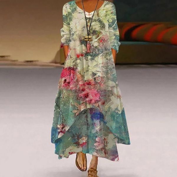 casual dresses 2021 white long dress women floral print vintage elegant vestido party maxi plus size 5xl, Black;gray
casual dresses 2021 white long dress women floral print vintage elegant vestido party maxi plus size 5xl, Black;gray