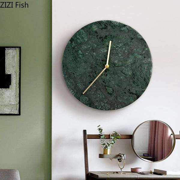 wall clocks european style agate green marble clock pendant living room decoration round mute crafts background
wall clocks european style agate green marble clock pendant living room decoration round mute crafts background