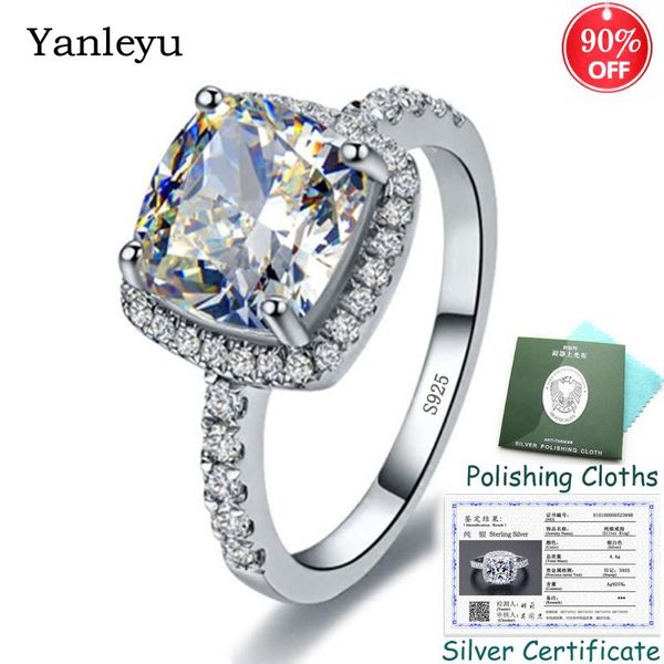 wedding rings send silver certificate yanleyu genuine 925 sterling princess square cut cubic zircon for women pr256, Slivery;golden
wedding rings send silver certificate yanleyu genuine 925 sterling princess square cut cubic zircon for women pr256, Slivery;golden