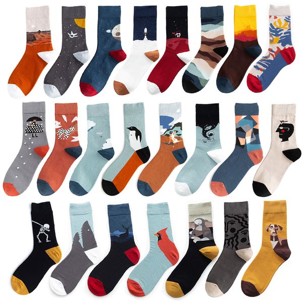 instime painting style cotton colorful crew socks women 1 pair streetwear skateboard sport cycling size 36-44, Black
instime painting style cotton colorful crew socks women 1 pair streetwear skateboard sport cycling size 36-44, Black