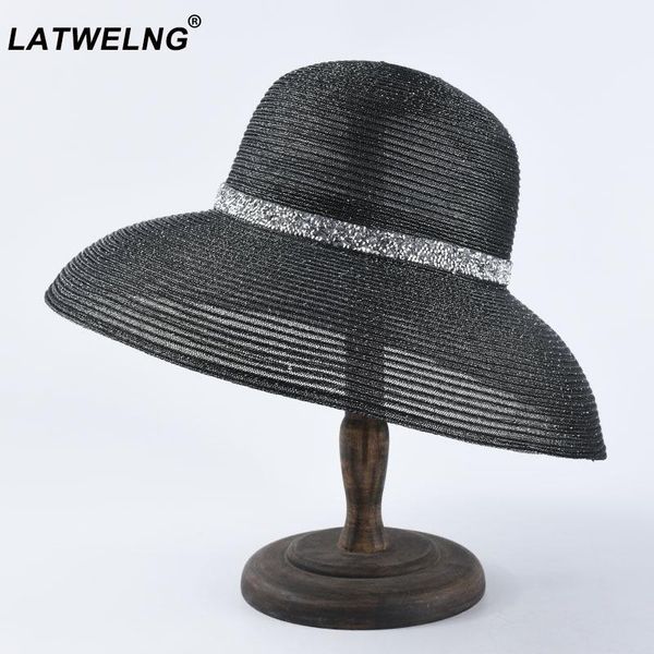 wide brim hats hepburn black and white beach women fashion straw hat french elegant sun visor summer uv wholesale, Blue;gray
wide brim hats hepburn black and white beach women fashion straw hat french elegant sun visor summer uv wholesale, Blue;gray