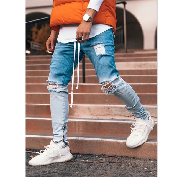 mens printed patchwork black jeans fashion trend streetwear slim fit stretch denim pencil pants ripped trousers hip-hop jeans nk88 nk89, Blue
mens printed patchwork black jeans fashion trend streetwear slim fit stretch denim pencil pants ripped trousers hip-hop jeans nk88 nk89, Blue