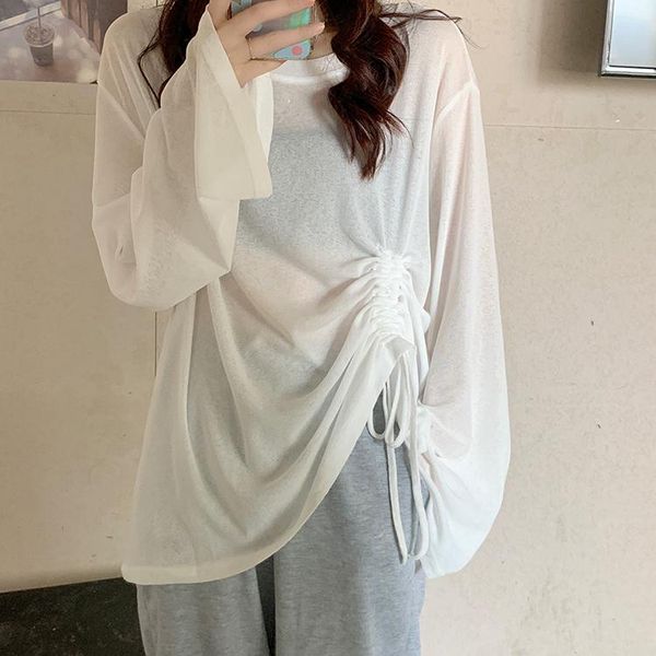 ethnic clothing summer ice silk pullover with breathable long-sleeved sunscreen clothes folds drawstring loose korean student t-shirt w, Red
ethnic clothing summer ice silk pullover with breathable long-sleeved sunscreen clothes folds drawstring loose korean student t-shirt w, Red