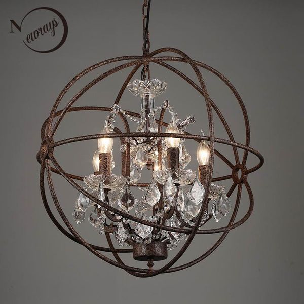 retro vintage rust iron cage chandeliers e14 big style crystal chandelier lustre led lamp lighting for living room bedroom bar
retro vintage rust iron cage chandeliers e14 big style crystal chandelier lustre led lamp lighting for living room bedroom bar