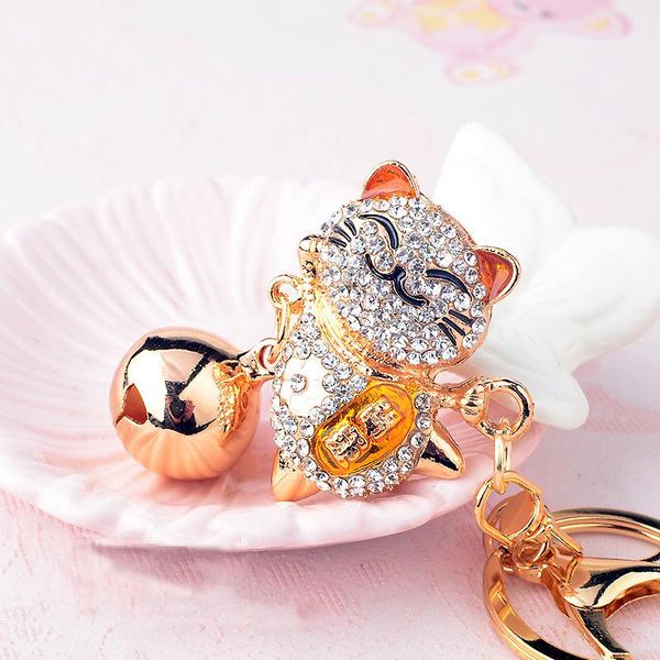 bag parts & accessories cute crystal keychain women's alloy big bell rhinestone japanese lucky cat car key chain girl pendant jewelry k, Black
bag parts & accessories cute crystal keychain women's alloy big bell rhinestone japanese lucky cat car key chain girl pendant jewelry k, Black