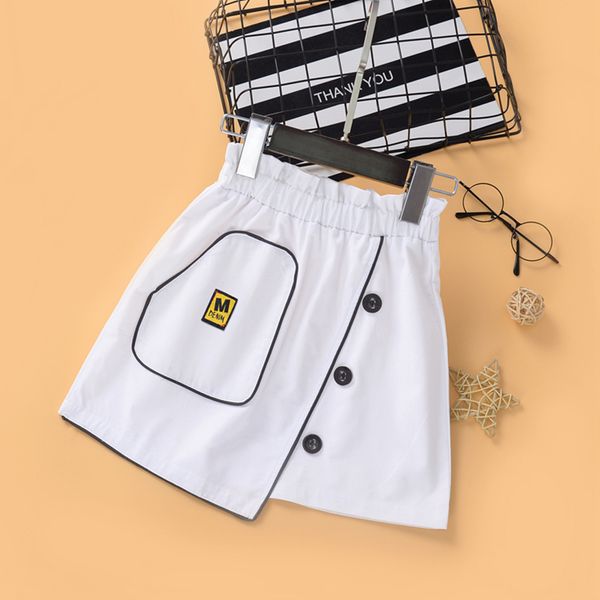 summer kids girls skirts letter embroidery elastic high waist causal a-line knee length skirts, White
summer kids girls skirts letter embroidery elastic high waist causal a-line knee length skirts, White