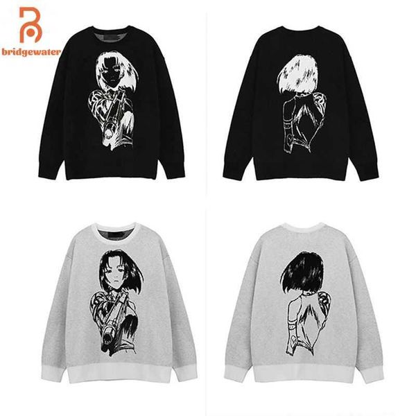men's sweaters bridgewater anime girl sweater spring autumn men women knitted pullovers jumpers couple japanese harajuku streetwear, White;black
men's sweaters bridgewater anime girl sweater spring autumn men women knitted pullovers jumpers couple japanese harajuku streetwear, White;black