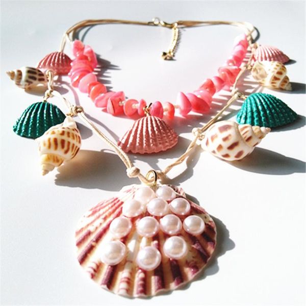 pendant necklaces conch pink shell geometric trendy party fashion vintage pendants choker statement necklace women jewelry chain female, Silver
pendant necklaces conch pink shell geometric trendy party fashion vintage pendants choker statement necklace women jewelry chain female, Silver