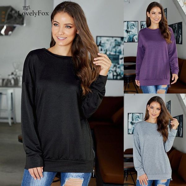 women's hoodies & sweatshirts lovelyfox purple solid color impress me long sleeve zipper women pullovers loose casual tracksuit plus si, Black
women's hoodies & sweatshirts lovelyfox purple solid color impress me long sleeve zipper women pullovers loose casual tracksuit plus si, Black