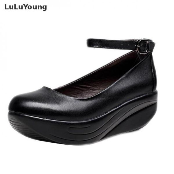 spring and autumn women's wedges thicken anti-skid soft middle heel round head large size shoes sy-2828 dress, Black
spring and autumn women's wedges thicken anti-skid soft middle heel round head large size shoes sy-2828 dress, Black
