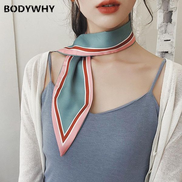 scarves female silk scarf double-sided korean professional small hair band thin and narrow long streamer women, Blue;gray
scarves female silk scarf double-sided korean professional small hair band thin and narrow long streamer women, Blue;gray