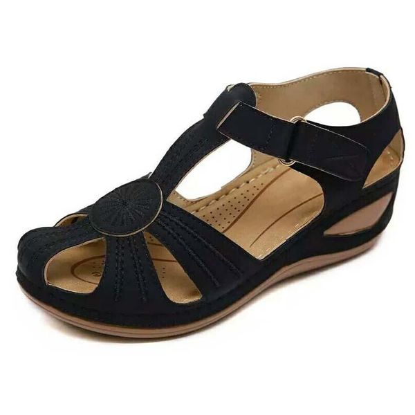 women hollow out sandals 2021 summer wedge female casual sewing platform shoes ladies buckle roman comfy, Black
women hollow out sandals 2021 summer wedge female casual sewing platform shoes ladies buckle roman comfy, Black