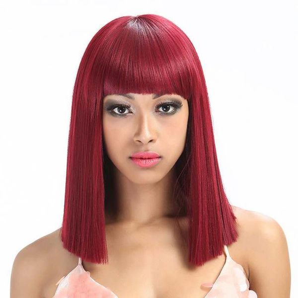 synthetic wigs lolita bob straight hair for women 14 inches burgundy black wig heat resistant fiber classic plus cosplay
synthetic wigs lolita bob straight hair for women 14 inches burgundy black wig heat resistant fiber classic plus cosplay