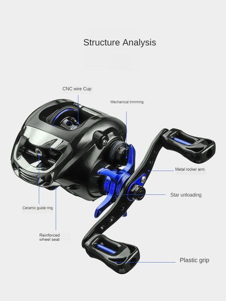 baitcasting reel saltwater anti - blast line far drop wheel hit black luya lei qiang fishing baitcaster reels
baitcasting reel saltwater anti - blast line far drop wheel hit black luya lei qiang fishing baitcaster reels
