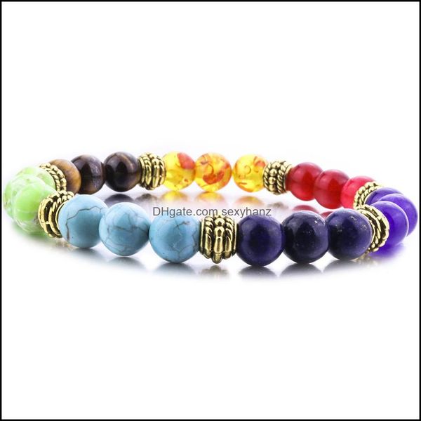 beaded, strands bracelets sier gold color 8mm 7 chakra healing nce beads reiki buddha prayer bracelet for women men jewelry drop delivery 20, Black
beaded, strands bracelets sier gold color 8mm 7 chakra healing nce beads reiki buddha prayer bracelet for women men jewelry drop delivery 20, Black