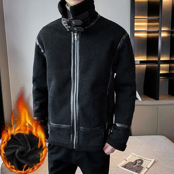 men's jackets 2021 winter corduroy blends jacket plus velvet thickened lapel overcoat casual business trench windbreaker male clothing, Black;brown
men's jackets 2021 winter corduroy blends jacket plus velvet thickened lapel overcoat casual business trench windbreaker male clothing, Black;brown