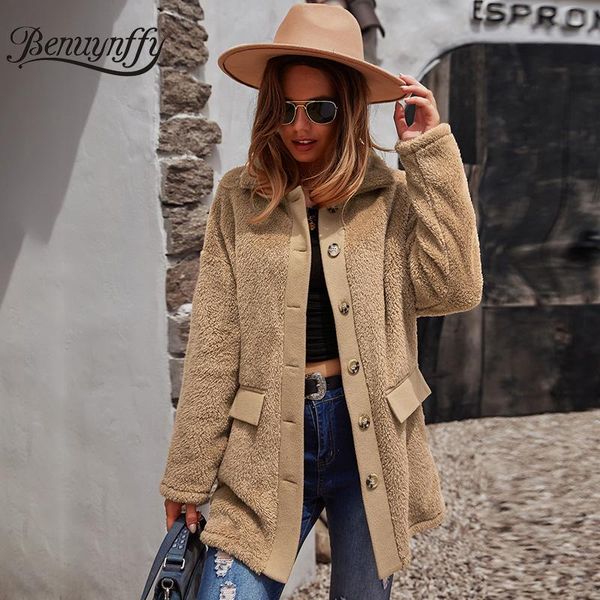 women's fur & faux benuynffy single breasted drop shoulder coat women casual warm autumn winter jacket long plush teddy female, Black
women's fur & faux benuynffy single breasted drop shoulder coat women casual warm autumn winter jacket long plush teddy female, Black