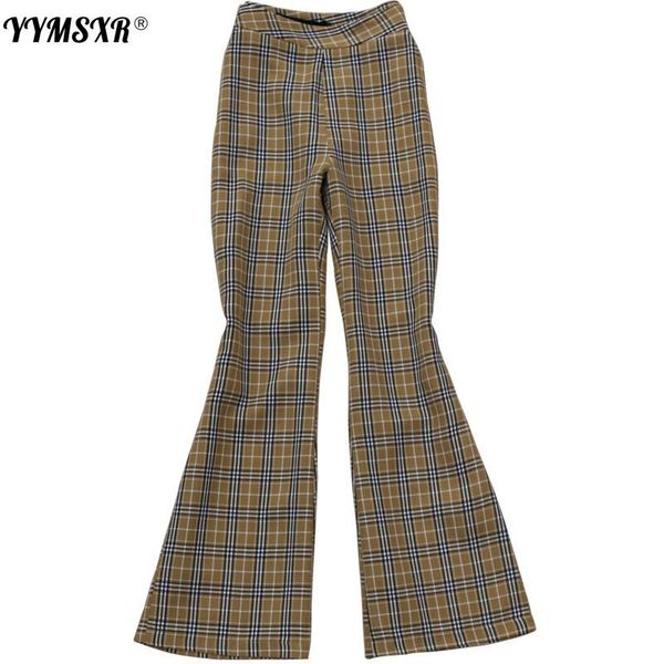 women's pants & capris 2021 plaid trousers summer high-end fashion temperament high waist slimming micro flared wide-leg, Black;white
women's pants & capris 2021 plaid trousers summer high-end fashion temperament high waist slimming micro flared wide-leg, Black;white