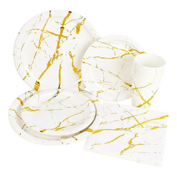 disposable dinnerware gold marbling tableware set paper cup plate napkins baby shower birthday party decoration wedding table supplies
disposable dinnerware gold marbling tableware set paper cup plate napkins baby shower birthday party decoration wedding table supplies
