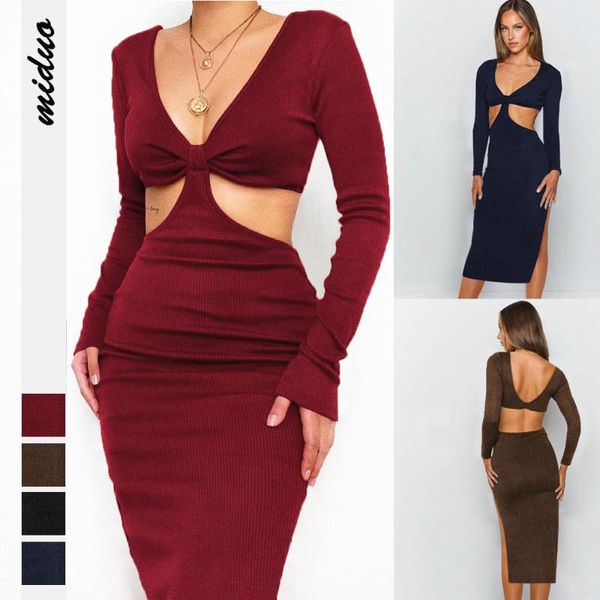 casual dresses autumn clothing solid for women clothes fashion hollow v-neck long sleeve backless split fork dress skinny vintage, Black;gray
casual dresses autumn clothing solid for women clothes fashion hollow v-neck long sleeve backless split fork dress skinny vintage, Black;gray