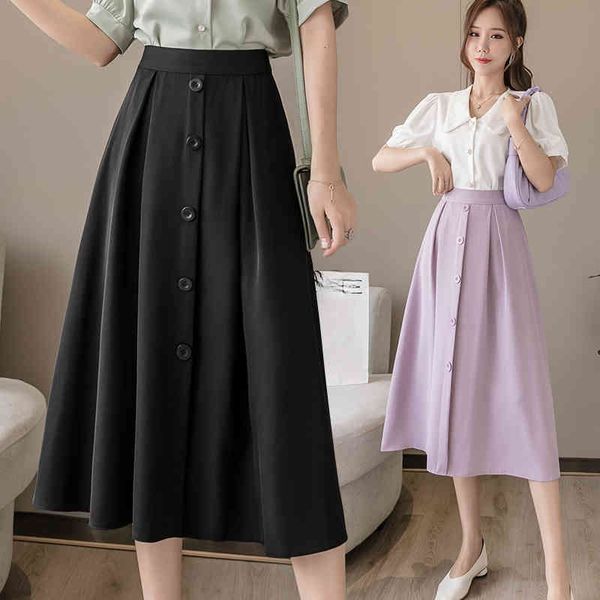 skirts skirts summer candy purple pleated chiffon elastic waist single-breasted buttons mint green a-line mid-calf long s ki2l, Black
skirts skirts summer candy purple pleated chiffon elastic waist single-breasted buttons mint green a-line mid-calf long s ki2l, Black