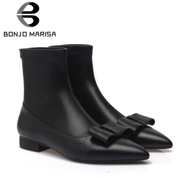 boots bonjomarisa cow leather ladies pointed toe butterfly knot low heel ankle women stylish autumn shoes woman, Black
boots bonjomarisa cow leather ladies pointed toe butterfly knot low heel ankle women stylish autumn shoes woman, Black