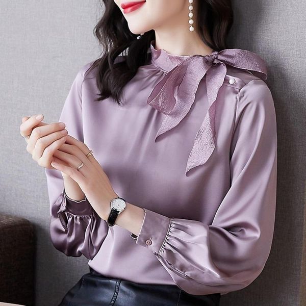 women's blouses & shirts fashion silk satin blouse women elegant long sleeve office lady blusas mujer loose high street solid q4922, White
women's blouses & shirts fashion silk satin blouse women elegant long sleeve office lady blusas mujer loose high street solid q4922, White