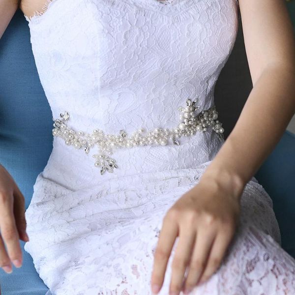 wedding sashes zmsh186 diamond belts with rhinestones applique silver shiny belt pearl for bride bridal sash, White
wedding sashes zmsh186 diamond belts with rhinestones applique silver shiny belt pearl for bride bridal sash, White
