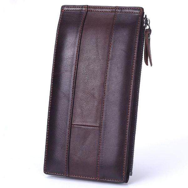wallets men's genuine leather portfel male bags zipper multi-card card holder clutch bag long folding wallet, Red;black
wallets men's genuine leather portfel male bags zipper multi-card card holder clutch bag long folding wallet, Red;black