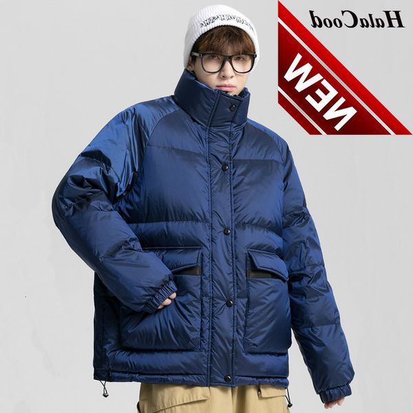 halacood winter warm men jacket coat casual autumn stand collar puffer thick white duck parka male men's down 4xl, Black 
halacood winter warm men jacket coat casual autumn stand collar puffer thick white duck parka male men's down 4xl, Black