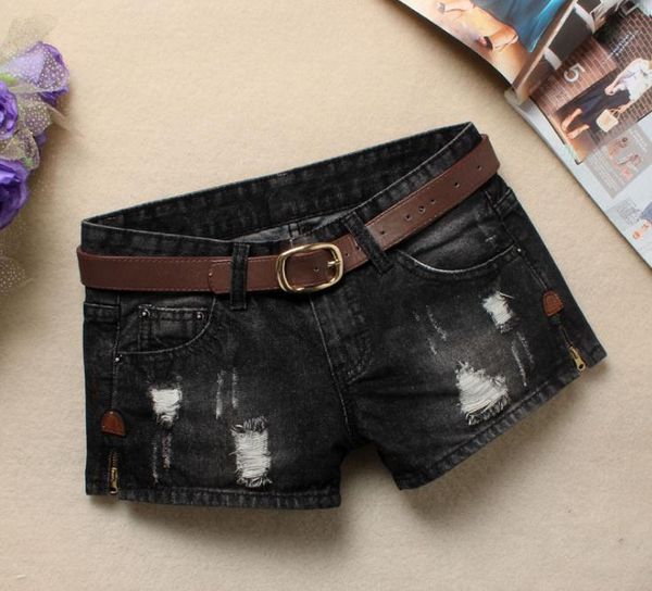women's shorts autumn denim for women mini rivet holes jeans low waist without belt ripped short j2305, White;black
women's shorts autumn denim for women mini rivet holes jeans low waist without belt ripped short j2305, White;black