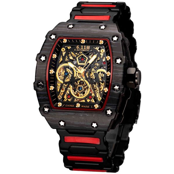 6.11 luxe automatische mechanische horloge waterdicht wijn vat hollow shell voor mannen reloj hombre montre homme, Slivery;brown
6.11 luxe automatische mechanische horloge waterdicht wijn vat hollow shell voor mannen reloj hombre montre homme, Slivery;brown