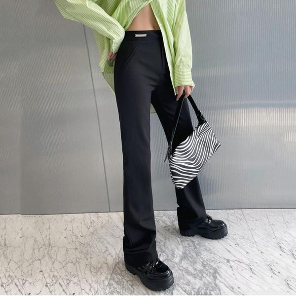 women's pants & capris real s 2021 autumn high-waist black trousers are thin, casual all-match flared women, Black;white
women's pants & capris real s 2021 autumn high-waist black trousers are thin, casual all-match flared women, Black;white