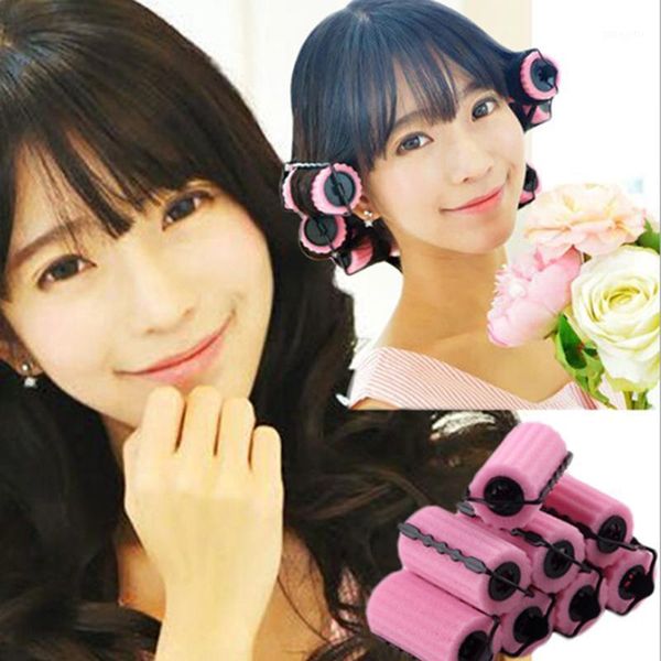8pcs/pack pink buckle soft sponge foam hair curler roller easy curlring styling salon barber hairdressing hairstyling twist tool straightene, Black
8pcs/pack pink buckle soft sponge foam hair curler roller easy curlring styling salon barber hairdressing hairstyling twist tool straightene, Black