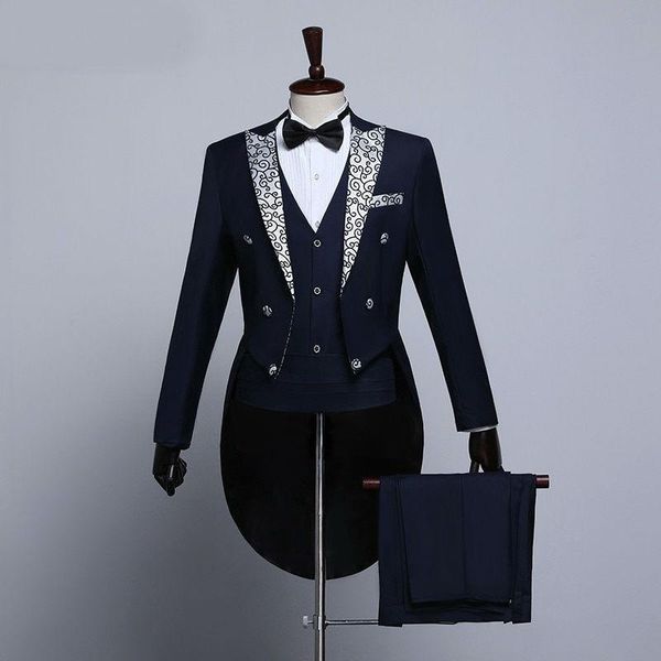men's suits & blazers men suit dance, party, stage, wedding vip clothing floral lapel tailcoat set fashion high-end tuxedo style costum, White;black
men's suits & blazers men suit dance, party, stage, wedding vip clothing floral lapel tailcoat set fashion high-end tuxedo style costum, White;black