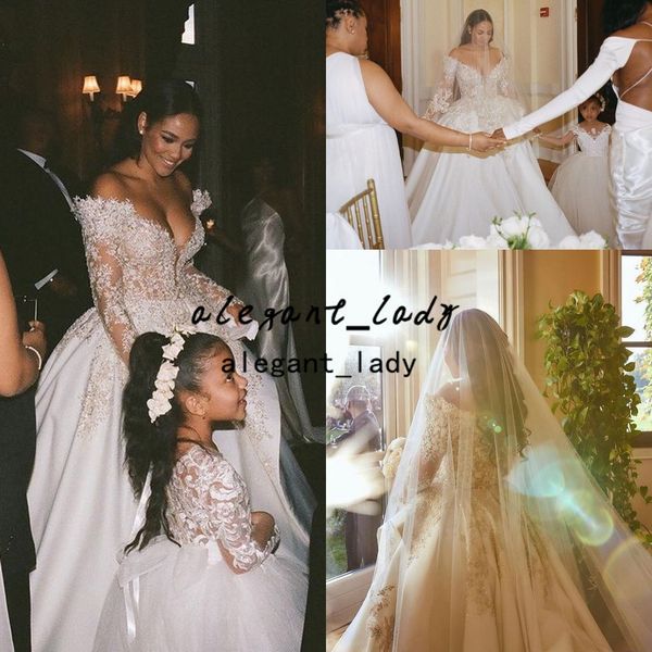 princess puffy skirt wedding dresses 2022 sparkly lace beaded long sleeve aso ebi arabic church garden wedding gown vestido, White
princess puffy skirt wedding dresses 2022 sparkly lace beaded long sleeve aso ebi arabic church garden wedding gown vestido, White