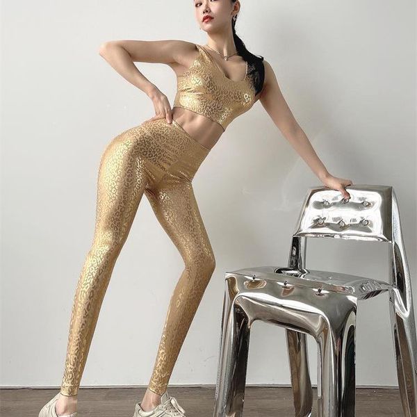 golden leopard suit for fitness yoga set women gym workout clothes sportswear shiny elastic sport outfit femme active wear
golden leopard suit for fitness yoga set women gym workout clothes sportswear shiny elastic sport outfit femme active wear