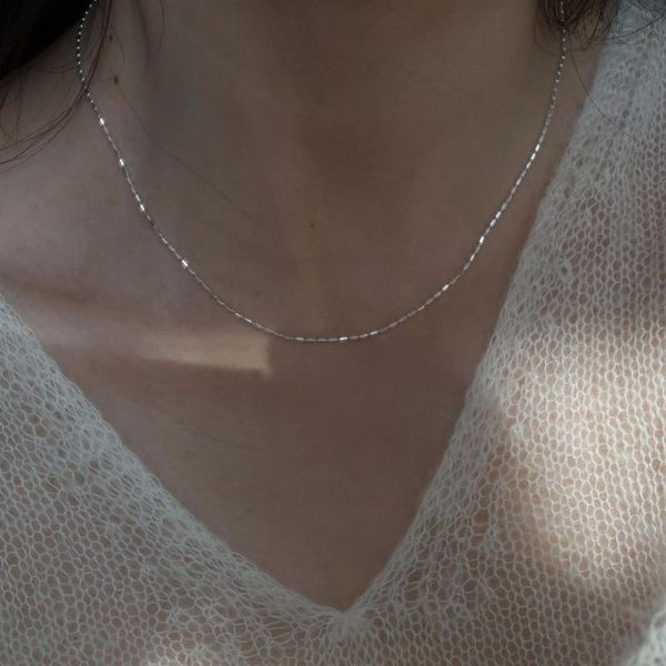 chains hkmmh 925 sterling silver geometric clavicle chain necklace female light luxury all-match simple temperament cool wholesale
chains hkmmh 925 sterling silver geometric clavicle chain necklace female light luxury all-match simple temperament cool wholesale