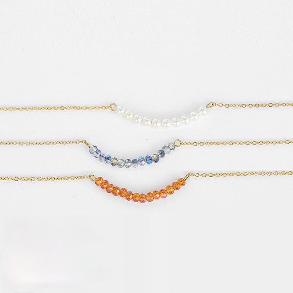 chokers allme bohemia colorful beads stainless steel necklace for women girls gold color thin chain beaded pearls choker necklaces, Golden;silver
chokers allme bohemia colorful beads stainless steel necklace for women girls gold color thin chain beaded pearls choker necklaces, Golden;silver