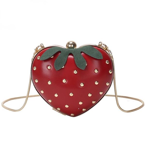 cross body cute strawberry heart shape pu rivet mini fashion ladies chain purse clutch bag casual shoulder tote female flap handbag
cross body cute strawberry heart shape pu rivet mini fashion ladies chain purse clutch bag casual shoulder tote female flap handbag