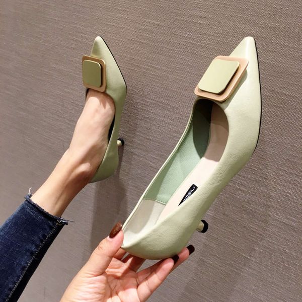 j6311-7 spring and autumn pointed thin heel women's sho net red single square buckle high heels black work
j6311-7 spring and autumn pointed thin heel women's sho net red single square buckle high heels black work