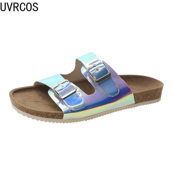 casual new women's slippers fashion all-match 2021 summer buckle design trend outer wear flat-bottom women's slippers, Black
casual new women's slippers fashion all-match 2021 summer buckle design trend outer wear flat-bottom women's slippers, Black