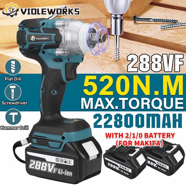 new 22800mah 288vf brushless electric impact wrench 1/2 lithium-ion battery 6200rpm 520 n.m torque 110-240v
new 22800mah 288vf brushless electric impact wrench 1/2 lithium-ion battery 6200rpm 520 n.m torque 110-240v