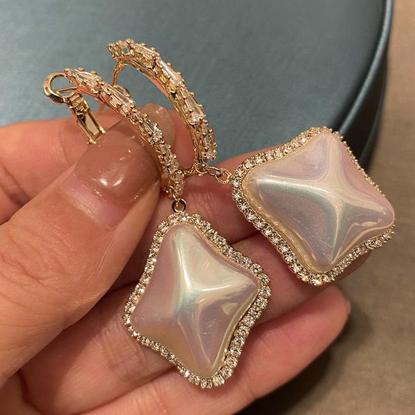 dangle & chandelier retro geometric rhombus curved pearl earrings temperament female zircon pendant exaggerated long women jewelry, Silver
dangle & chandelier retro geometric rhombus curved pearl earrings temperament female zircon pendant exaggerated long women jewelry, Silver