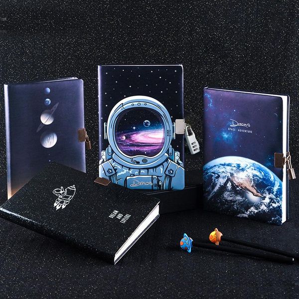 notepads notebook gift box with lock universe children's notepad diary a5 student, Purple;pink
notepads notebook gift box with lock universe children's notepad diary a5 student, Purple;pink